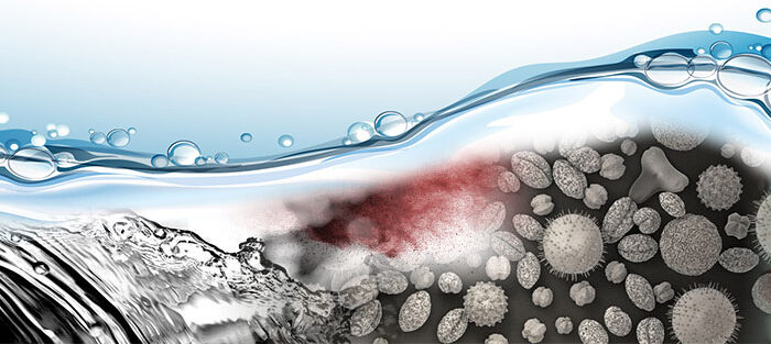 Verunreinigung im Wasser