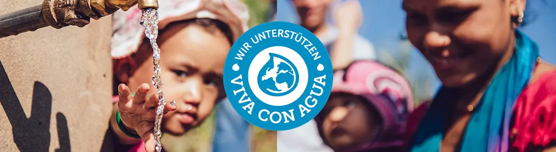 Wir unterstützen Viva con Agua Supporter