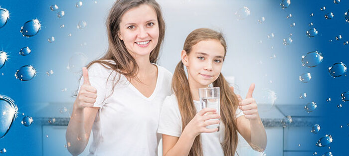 Wasser trinken für Familien