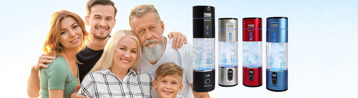 Familie mit Wasserstoffbooster