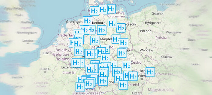 Karte Wasserstoffanwendungen
