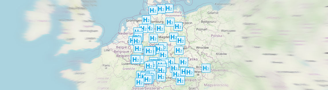 Karte Wasserstoffanwendungen
