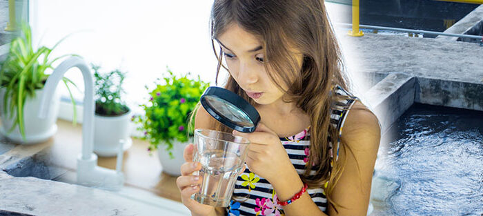 Kind Wasserglas Wasserwerk