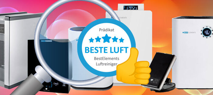 Luftreiniger Qualitätsmerkmal Prädikat "Beste Luft"