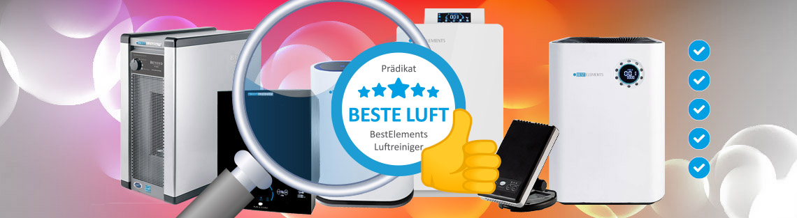 Luftreiniger Qualitätsmerkmal Prädikat "Beste Luft"