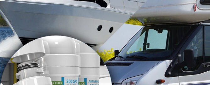Caravan Boot mit Wasserfilter